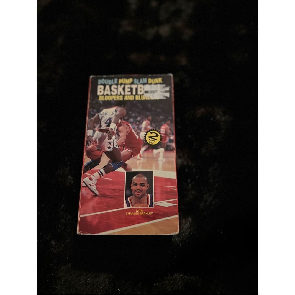 Double Pump Slam Dunk Basketball Bloopers Blunders Charles Barkley VHS Tape
